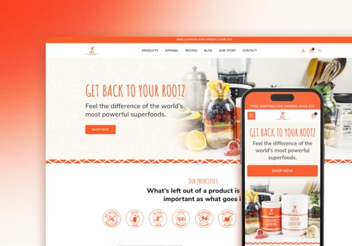 Vibrant and fresh look for organic supplements