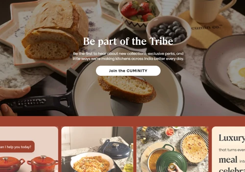 3D animations and immersive product showcase.