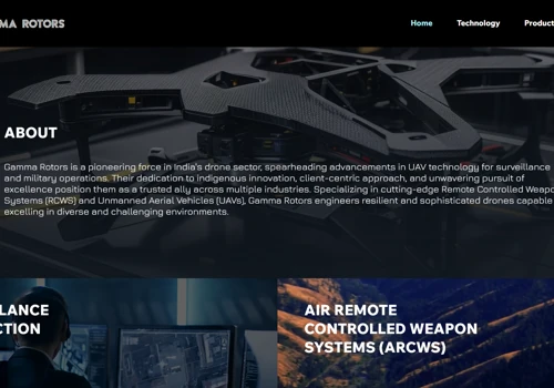Custom website with interactive renders.