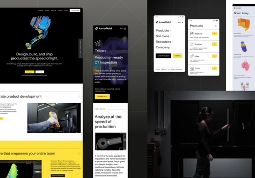 A website as advanced and Lumafield's technology