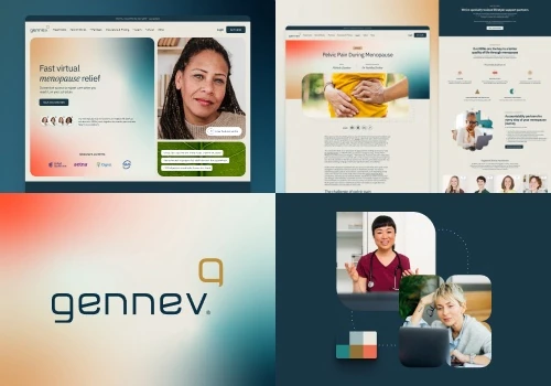 A brand-centric telehealth website for Gennev