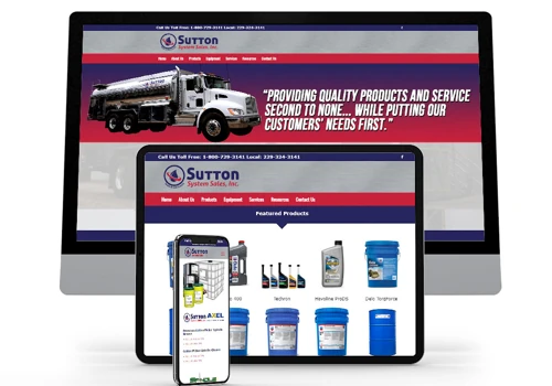 Sutton System Sales | Petroleum & Fuel Business Website Design & Development