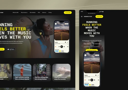 UI UX Design for Music Motivation App