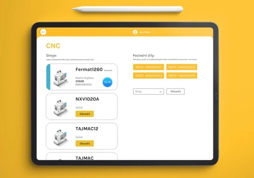 Automatization and employee time tracking - CNC