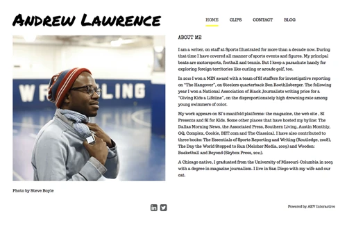 Andrew Lawrence, Sports Reporter
