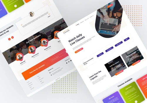 Education Landing page design