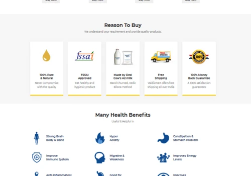 Vedika Mart - Ecommerce Portal for Dairy