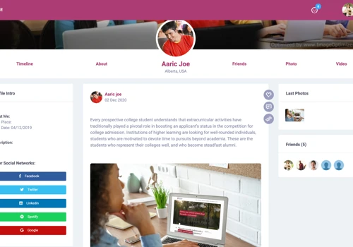 Social Networking Platform for Students and Teachers