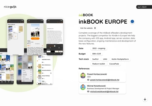 inkBook eReaders development projects