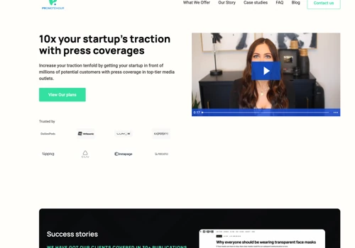 PR agency Website