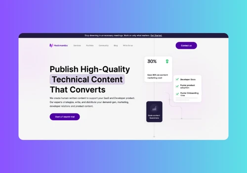Hackmamba | B2B Technical Content Website