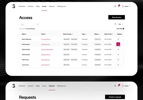 Flexible offices management platform
