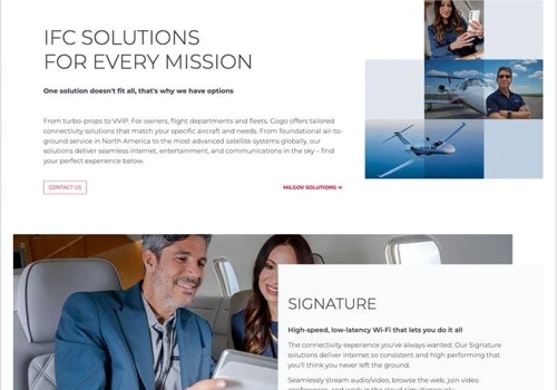 Gogo Air - Kentico Site of the Month June 2025