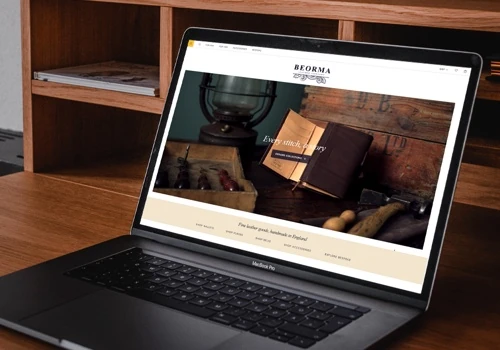 Beorma Leather Company Website Development