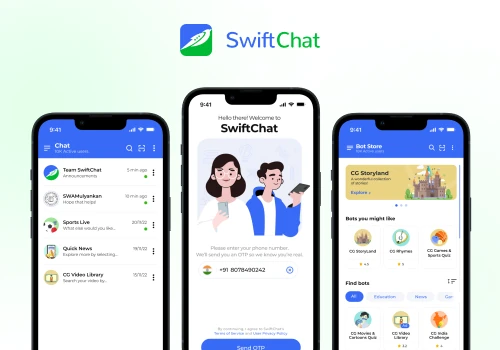 SwiftChat - UI/UX Design of Conversational AI app