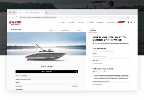 2 Redesigned websites & Apps for Yamaha WaterCraft