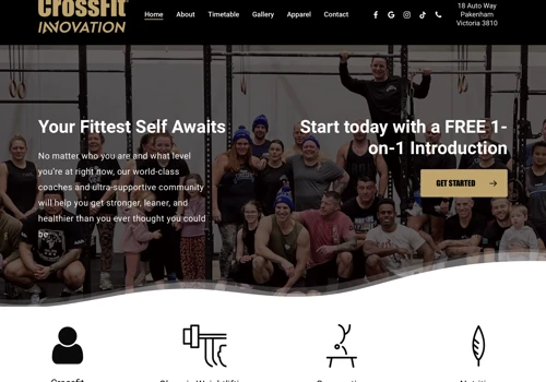 Crossfit Gym Website