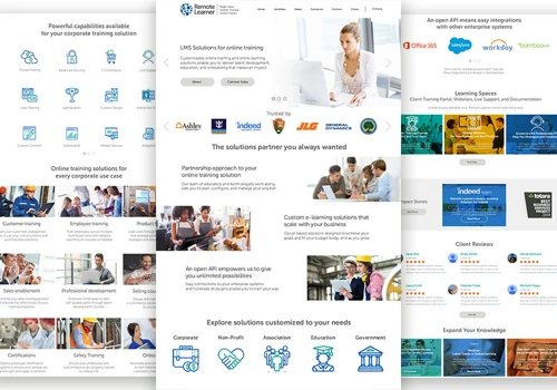 Remote-Learner Website Design