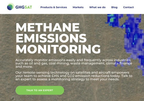 GHG Sat Website
