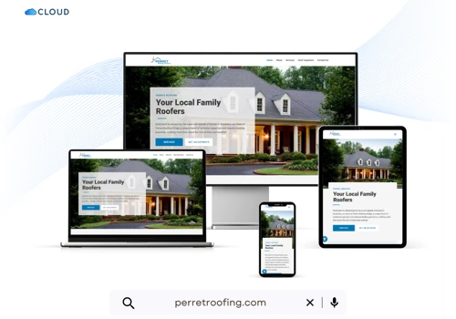 Perret Roofing - Web Design