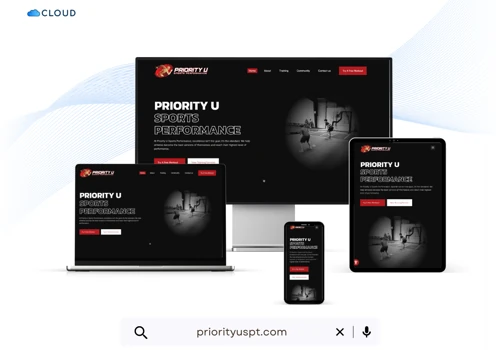 Priority U Sports Performance - Web Design
