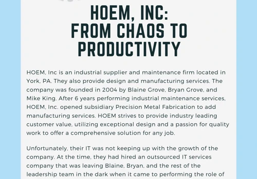 HOEM, Inc. Cybersecurity Response, pg. 1