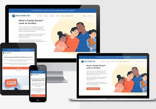 Mdconnected UI/UX, App Development, Deployment
