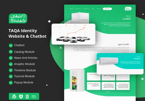 Taqa website & chatbot
