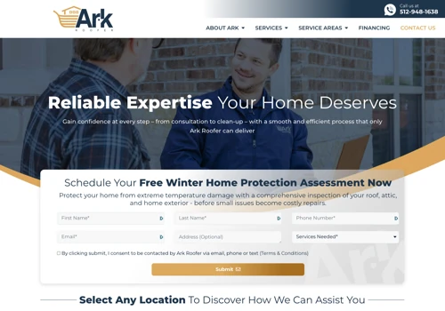 Custom Home Services Website