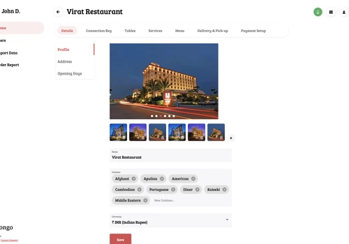 Restaurant online order management