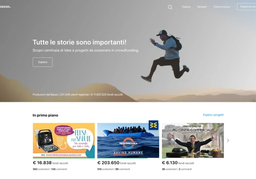 PRODUZIONI DAL BASSO - LA PRIMA PIATTAFORMA
