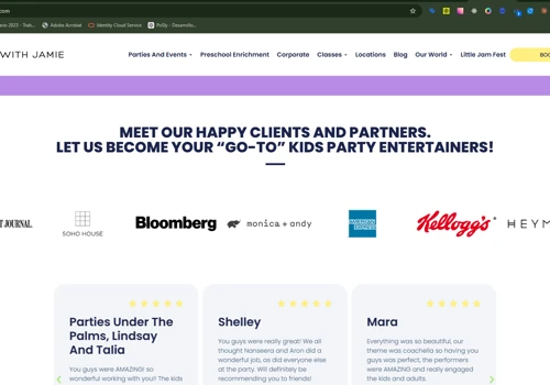 Web Dev & SEO for Kids Entertainment Co.