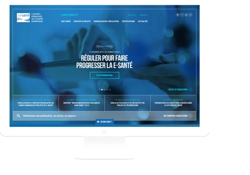 Redesign of the website of the French Agency for Digital Health