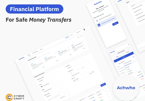 Financial platform for safe money transfers