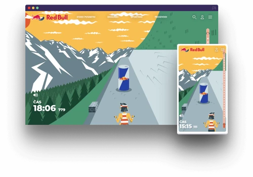 Red Bull prize game activation & gamification
