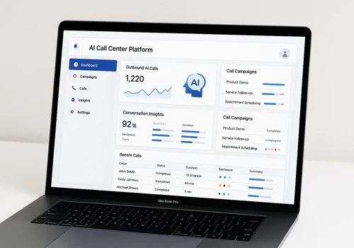 AI-Powered Call Center Platform (Web-based SaaS)