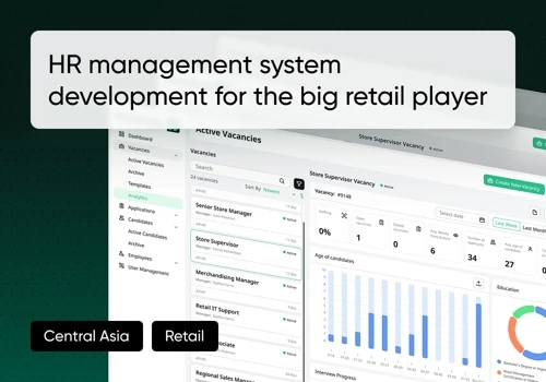 HR Management System for a Big Retail Player