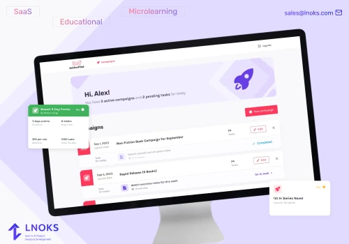 SaaS Learning Management Educational platform