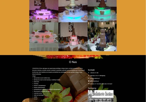 Website of the company producing chocolate fountains