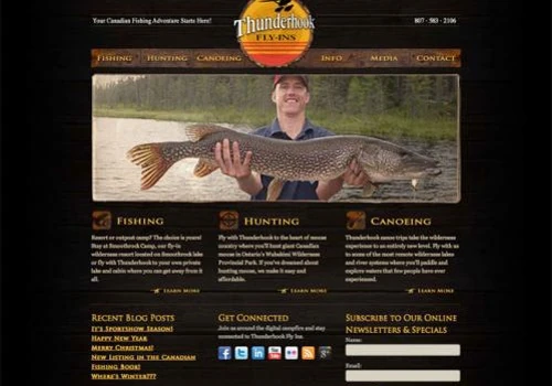 Ontario Fishing Lodge Web Design