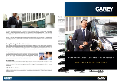 Carey Limousine Brochures