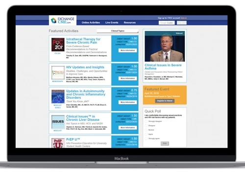 ExchangeCME, Continuing Medical Education platform