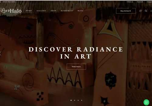 Web Design Project For Art Gallery