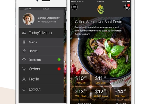Kichn iOS App design