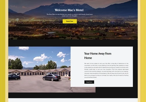 Web Designing - Mac's Motel