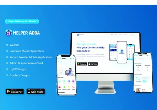 Helper Adda - Website, Application & Admin Panel