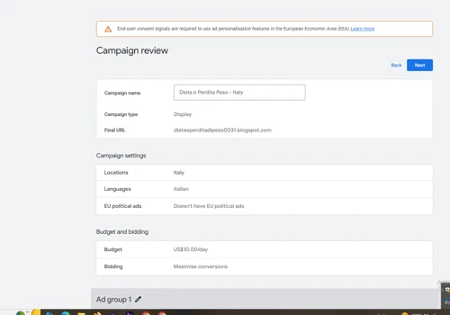 Google Ads Search Campaign Setup & Optimization
