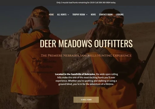 Deer Meadows Outfitters Website