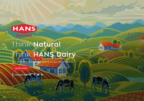 Hans Dairy Website Design & Development