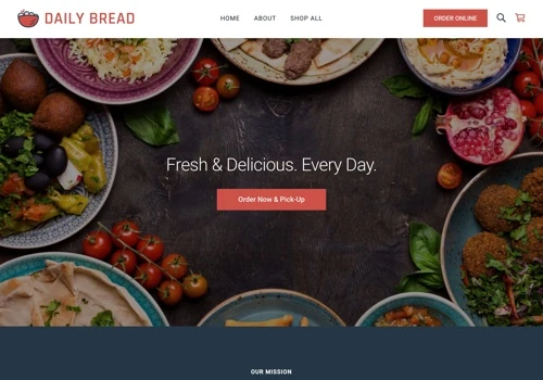 Daily Bread Ordering Website